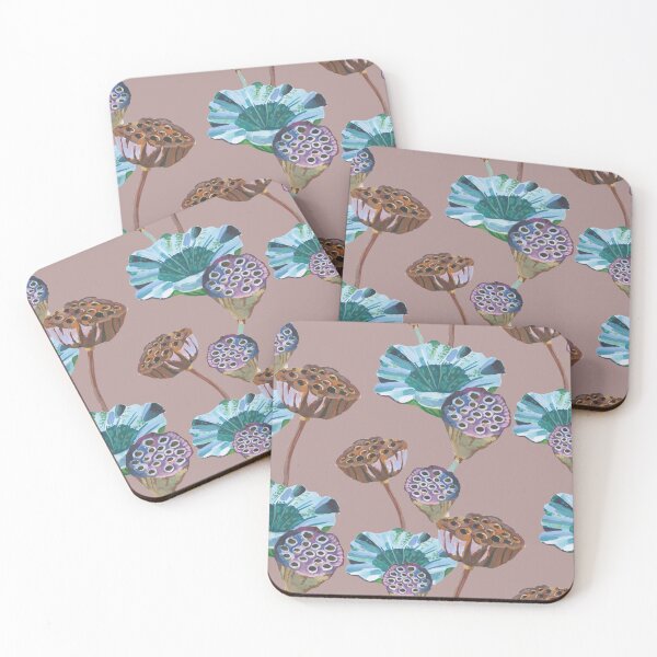 Item preview, Puce Lotus Seed Pods designed and sold by Chisha Paszczyk.