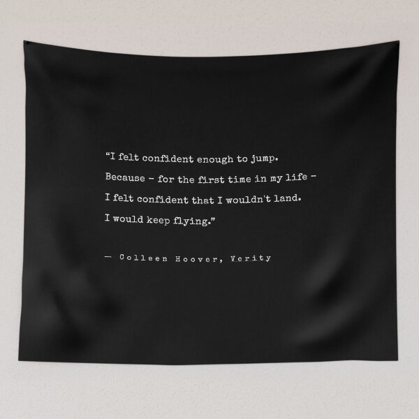 Item preview, Colleen Hoover Verity Quote designed and sold by annaspoljar.