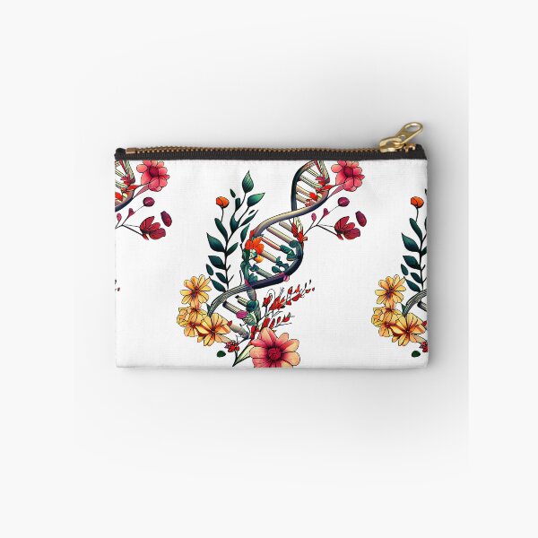 Item preview, Floral DNA Strand - In My DNA -  Red, Gold Hues designed and sold by AncestralEchoes.