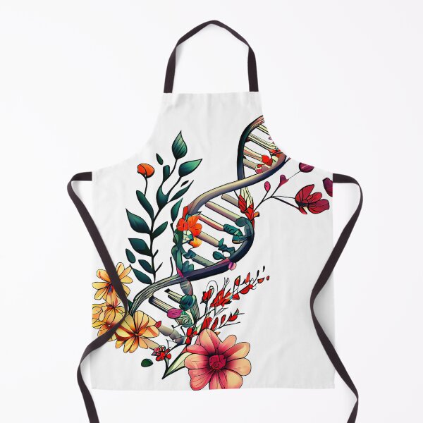 Item preview, Floral DNA Strand - In My DNA - Red, Gold Hues designed and sold by AncestralEchoes.
