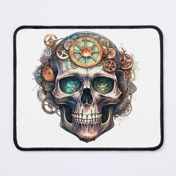 Item preview, Steampunk Skull with Clockwork Gears designed and sold by SchorlCraft.