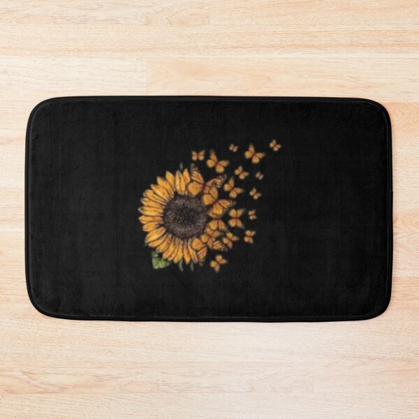 Item preview, Sunflower Butterfly Print Crew Neck T-shirt, Women's Clothing designed and sold by Do-It-Over.