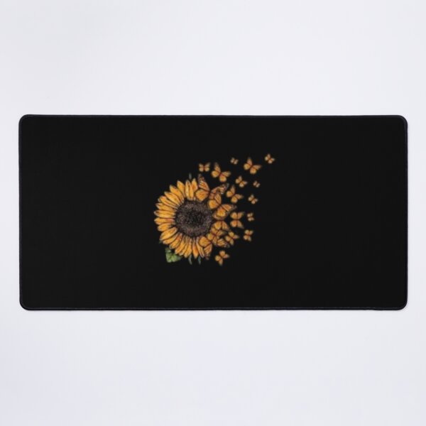 Item preview, Sunflower Butterfly Print Crew Neck T-shirt, Women's Clothing designed and sold by Do-It-Over.