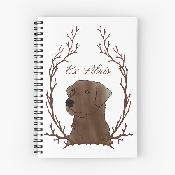Item preview, Chocolate Labrador Ex Libris designed and sold by Roaming  the Greenwood.