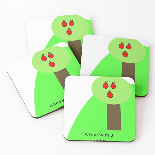 Item preview, That is a drawing of a tree with 3 apples. designed and sold by lukesubbby.