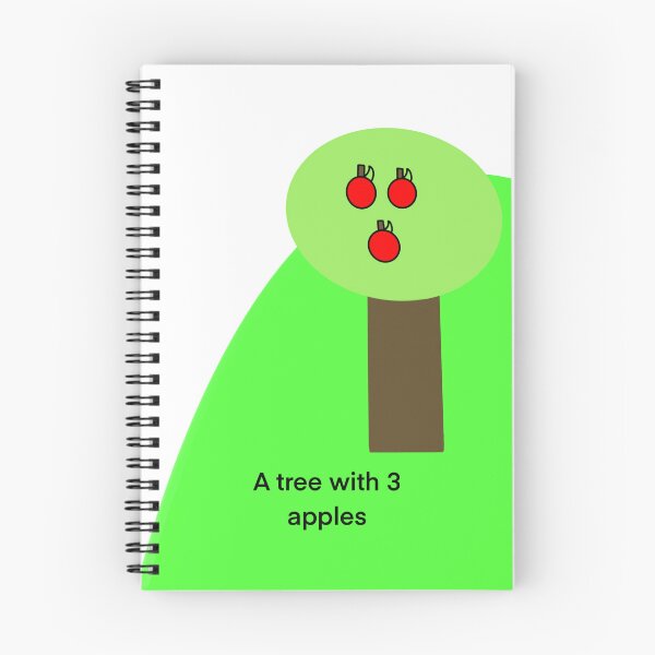 Item preview, That is a drawing of a tree with 3 apples. designed and sold by lukesubbby.