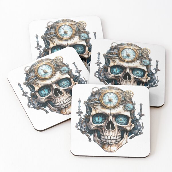 Item preview, Steampunk Skull with Clockwork Gears designed and sold by SchorlCraft.