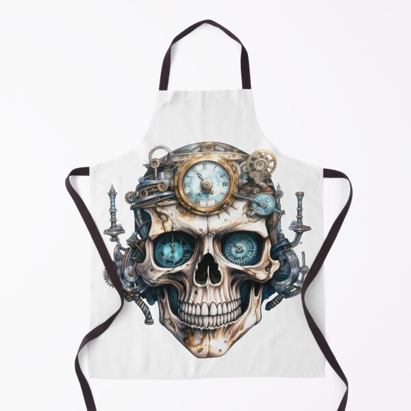 Item preview, Steampunk Skull with Clockwork Gears designed and sold by SchorlCraft.