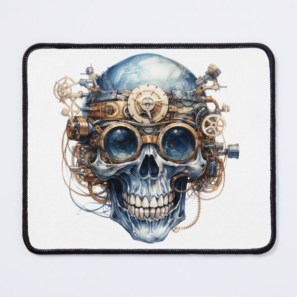 Item preview, Steampunk Skull with Clockwork Gears designed and sold by SchorlCraft.