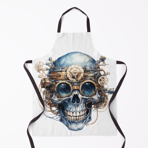 Item preview, Steampunk Skull with Clockwork Gears designed and sold by SchorlCraft.