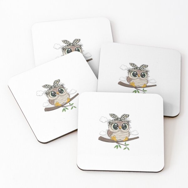 Item preview, Cartoon Kawaii Owl Print T-Shirt, Women's Clothing designed and sold by Do-It-Over.
