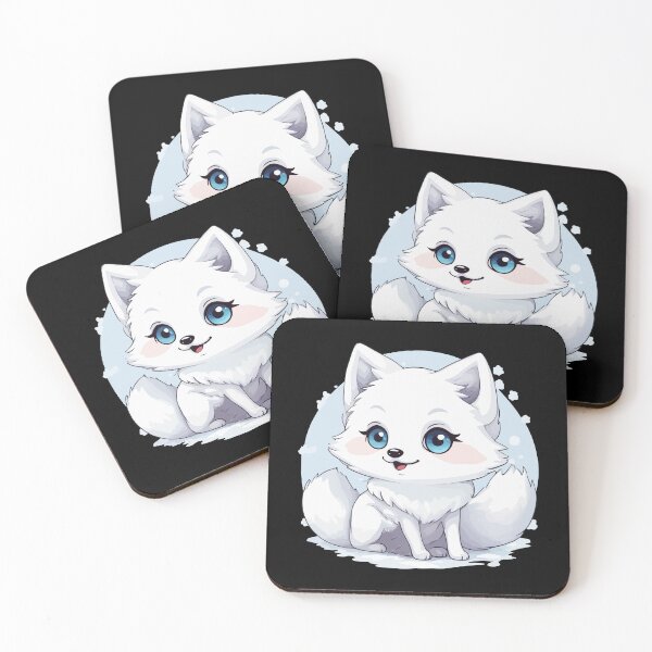 Item preview, Kawaii Cute Arctic Fox In SnowKawaii Cute Arctic Fox In Snow designed and sold by Ridaelb.