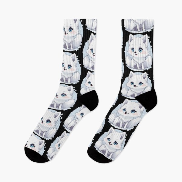 Item preview, Kawaii Cute Arctic Fox In SnowKawaii Cute Arctic Fox In Snow designed and sold by Ridaelb.