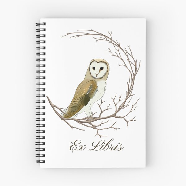 Item preview, Barn Owl Ex Libris designed and sold by Roaming  the Greenwood.