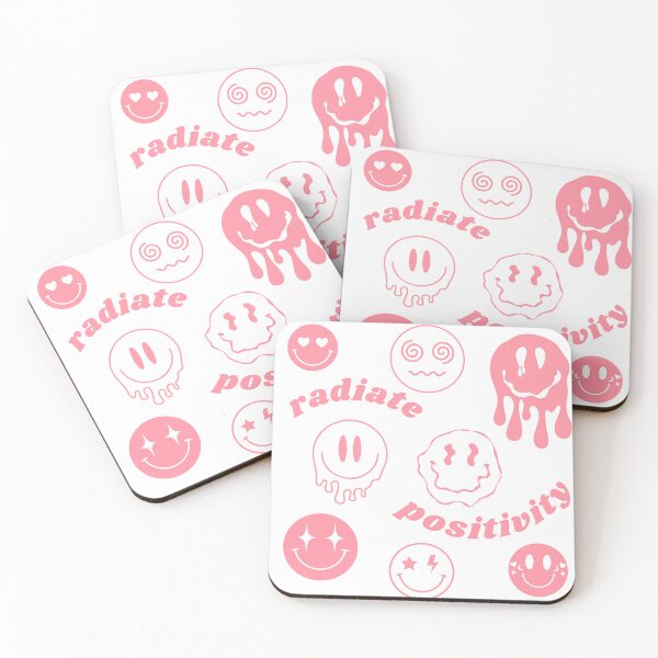 Item preview, radiate positivity smile preppy pink  designed and sold by zozomaxine.