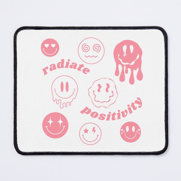 Item preview, radiate positivity smile preppy pink designed and sold by zozomaxine.