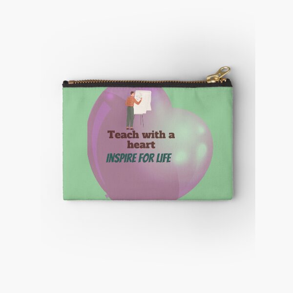 Item preview, Inspiring Education: Teach with a Heart- Inspirational Quotes designed and sold by zeddy-store.