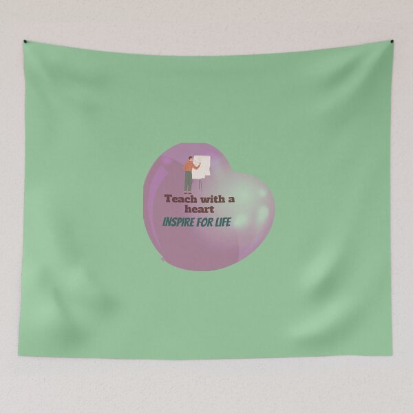 Item preview, Inspiring Education: Teach with a Heart- Inspirational Quotes designed and sold by zeddy-store.