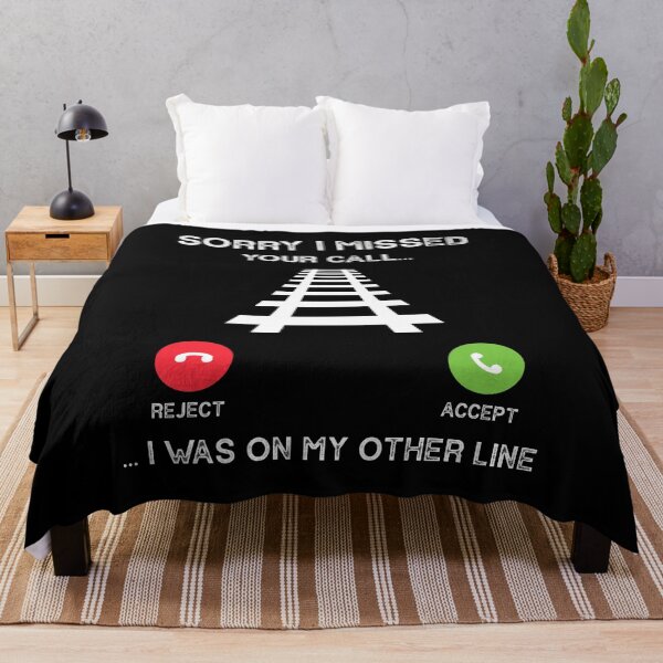 Item preview, I Missed Your Call I Was On My Other Line Railway Worker designed and sold by jingdomdesgine.