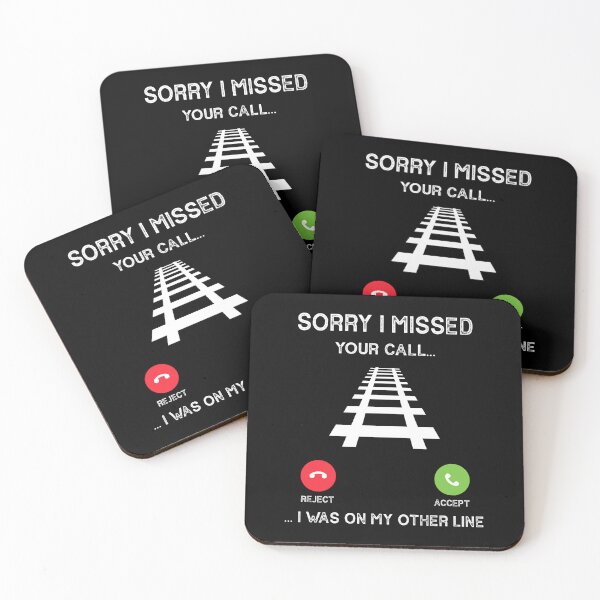 Item preview, I Missed Your Call I Was On My Other Line Railway Worker designed and sold by jingdomdesgine.
