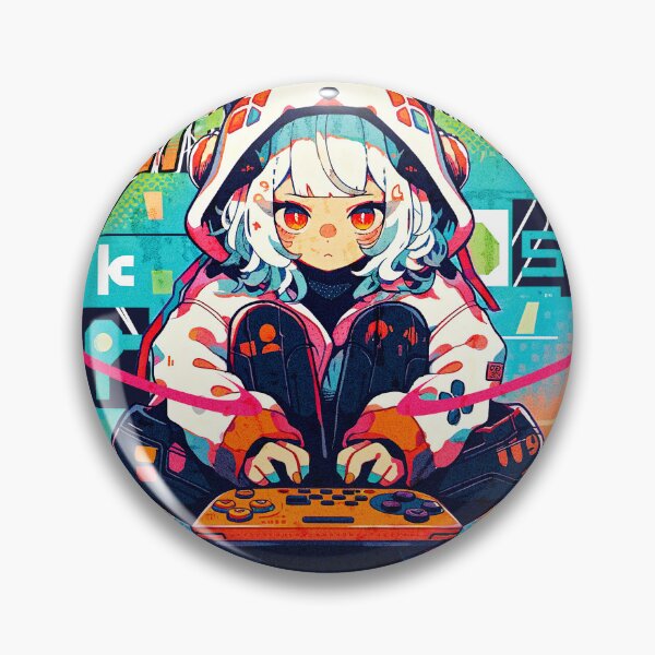 Item preview, 80s Neko Gamer designed and sold by Chibi Cat Art Corner.