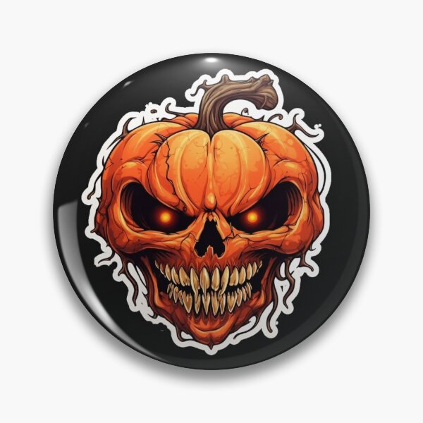 Item preview, Horror pumpkin design for halloween designed and sold by Stickerlion.
