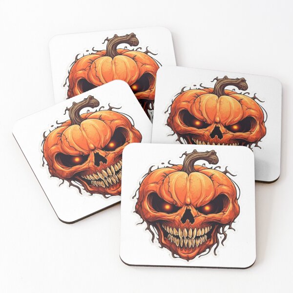 Item preview, Horror pumpkin design for halloween designed and sold by Stickerlion.