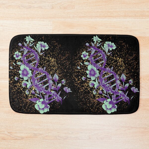 Item preview, Floral DNA Strand - In My DNA -  Mint, Purple Hues designed and sold by AncestralEchoes.
