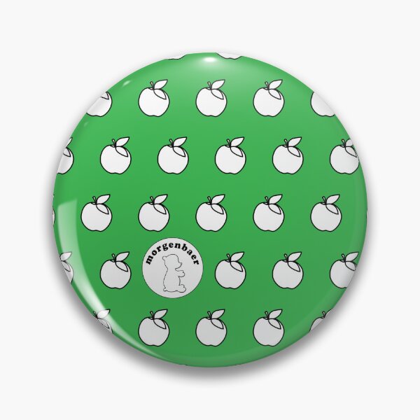 Item preview, Apple Pattern Green White Minimalist Design designed and sold by morgenbaer.