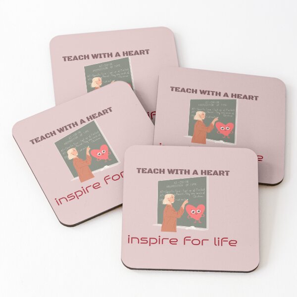 Item preview,  Inspiring Education: Teach with a Heart - Inspirational Quotes designed and sold by zeddy-store.