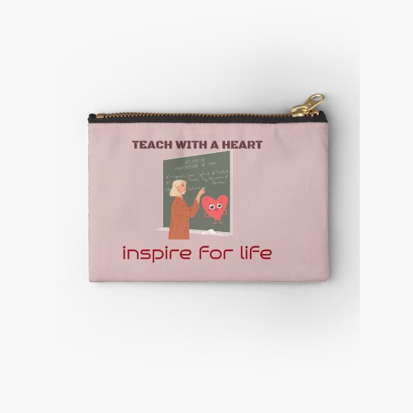 Item preview,  Inspiring Education: Teach with a Heart - Inspirational Quotes designed and sold by zeddy-store.