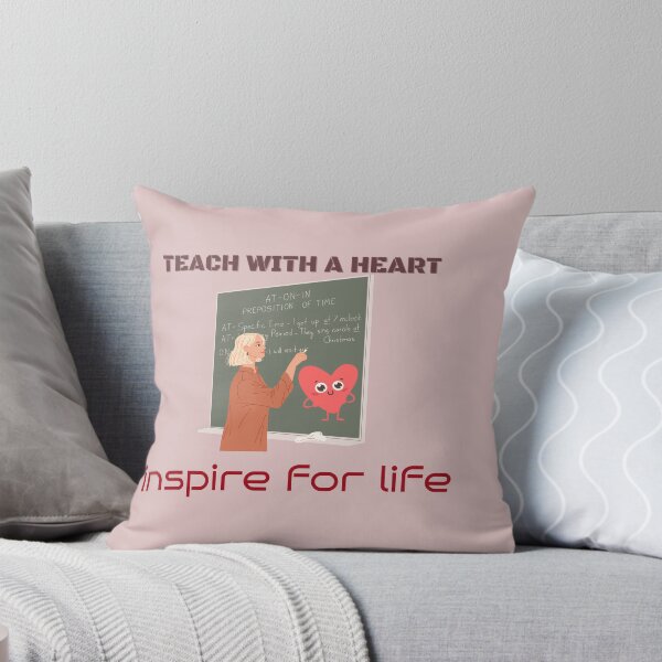 Item preview,  Inspiring Education: Teach with a Heart - Inspirational Quotes designed and sold by zeddy-store.