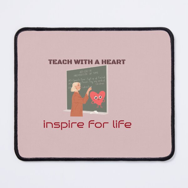 Item preview, Inspiring Education: Teach with a Heart - Inspirational Quotes designed and sold by zeddy-store.