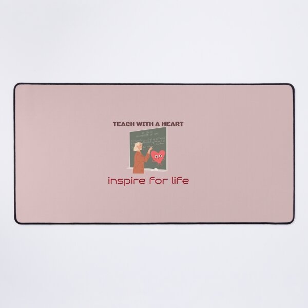 Item preview, Inspiring Education: Teach with a Heart - Inspirational Quotes designed and sold by zeddy-store.