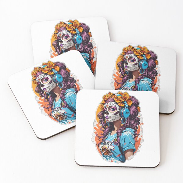Item preview, Sugar Skull Girl: A Vibrant Celebration of Life designed and sold by ViralVibeLab.