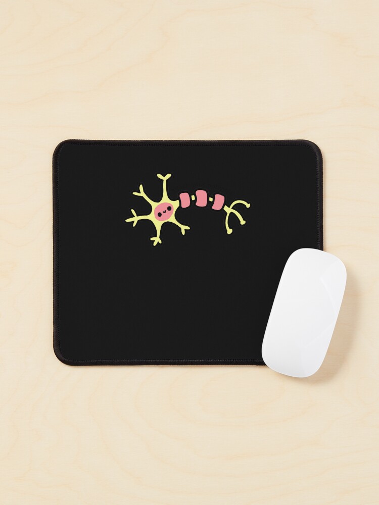 Aperçu 1 sur 5. Tapis de souris avec l'œuvre Atteignez votre potentiel - Cute Neuron - Psychologie créée et vendue par sofialangleya.