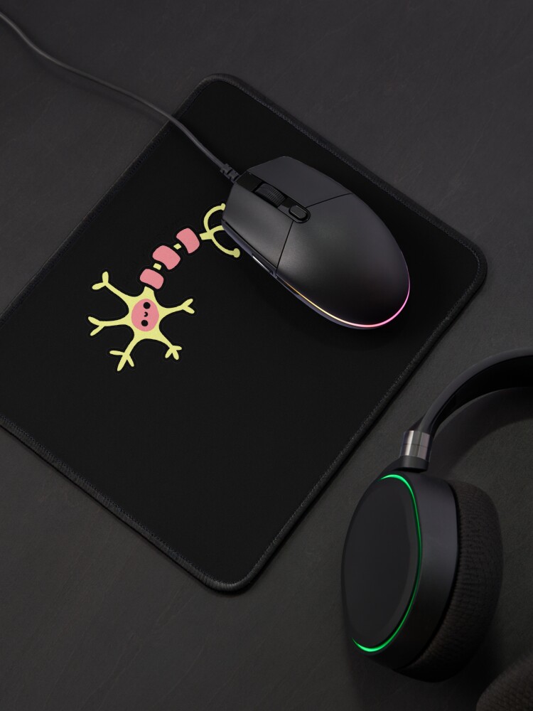 Aperçu 4 sur 5. Tapis de souris avec l'œuvre Atteignez votre potentiel - Cute Neuron - Psychologie créée et vendue par sofialangleya.