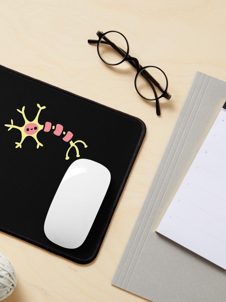 Aperçu 3 sur 5. Tapis de souris avec l'œuvre Atteignez votre potentiel - Cute Neuron - Psychologie créée et vendue par sofialangleya.
