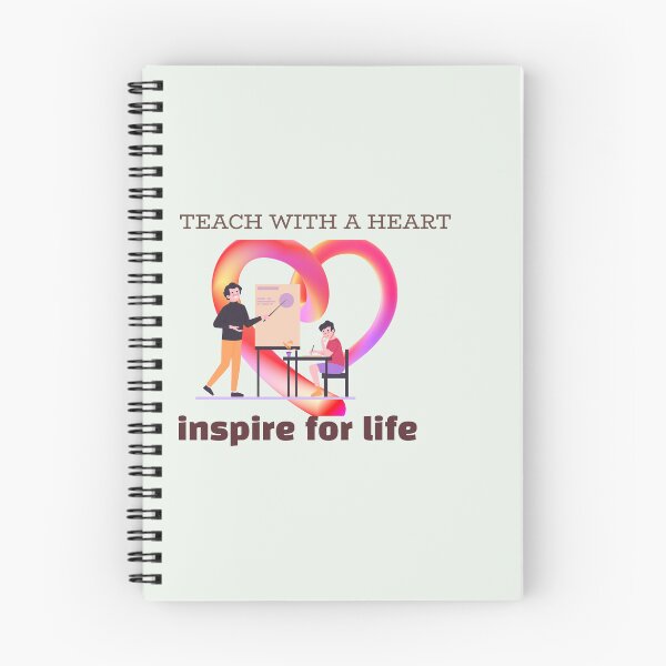 Item preview, Inspiring Education: Teach with a Heart- Inspirational Quotes designed and sold by zeddy-store.