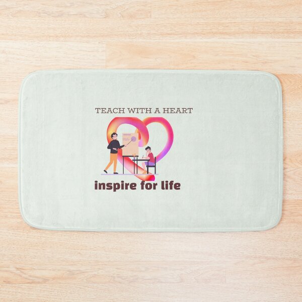 Item preview,  Inspiring Education: Teach with a Heart- Inspirational Quotes designed and sold by zeddy-store.