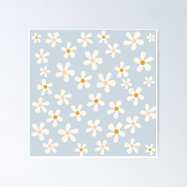 Item preview, Lindo patrón de flores de margarita designed and sold by IzzyMusique.