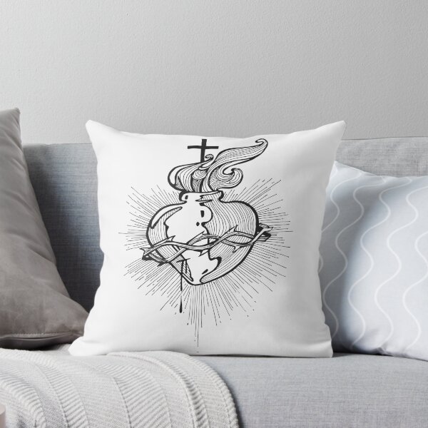 Item preview, Jesus Christ Sacred Heart illustration designed and sold by Bernardo Ramonfaur.