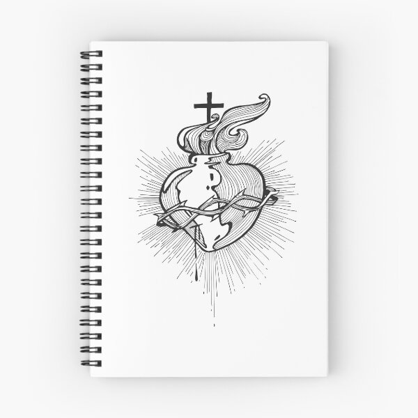 Item preview, Jesus Christ Sacred Heart illustration designed and sold by Iknu art.