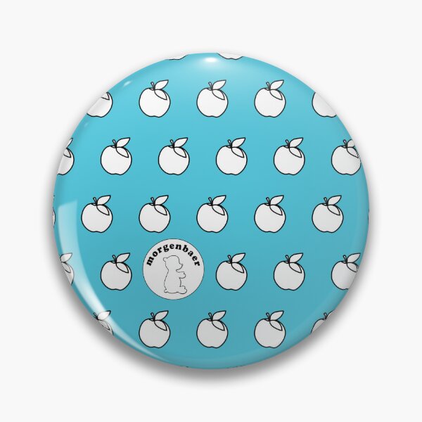 Item preview, Apple Pattern White Blue Apples Minimalist Apples designed and sold by morgenbaer.