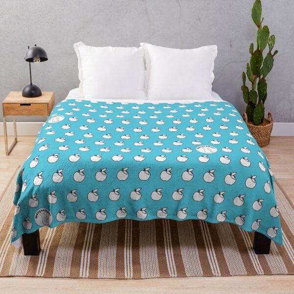 Item preview, Apple Pattern White Blue Apples Minimalist Apples designed and sold by morgenbaer.