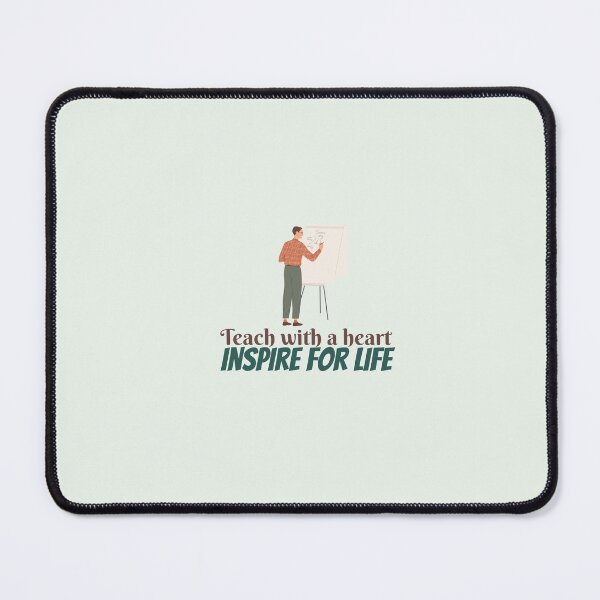 Item preview, Inspiring Education: Teach with a Heart- Inspirational Quotes designed and sold by zeddy-store.