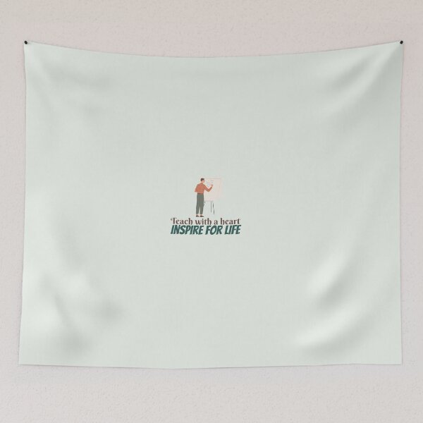 Item preview, Inspiring Education: Teach with a Heart- Inspirational Quotes designed and sold by zeddy-store.