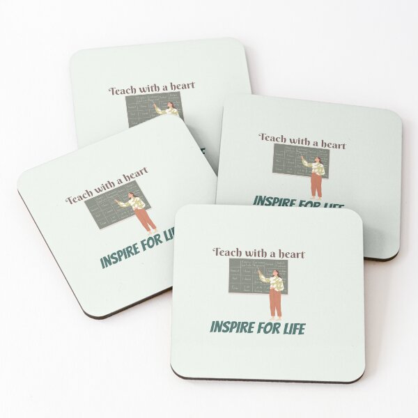 Item preview, Inspiring Education: Teach with a Heart- Inspirational Quotes designed and sold by zeddy-store.