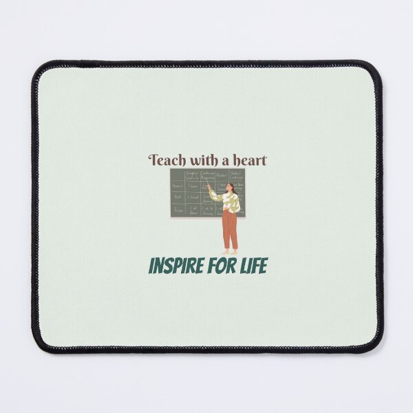 Item preview, Inspiring Education: Teach with a Heart- Inspirational Quotes designed and sold by zeddy-store.