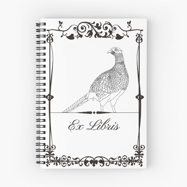 Item preview, Framed Pheasant Ex Libris (line version) designed and sold by Roaming  the Greenwood.